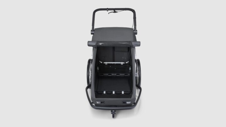 Croozer Yuuna Modularer Fahrradanhänger – Kid, Dog, Cargo Moonlight Black 2 - 2.jpg