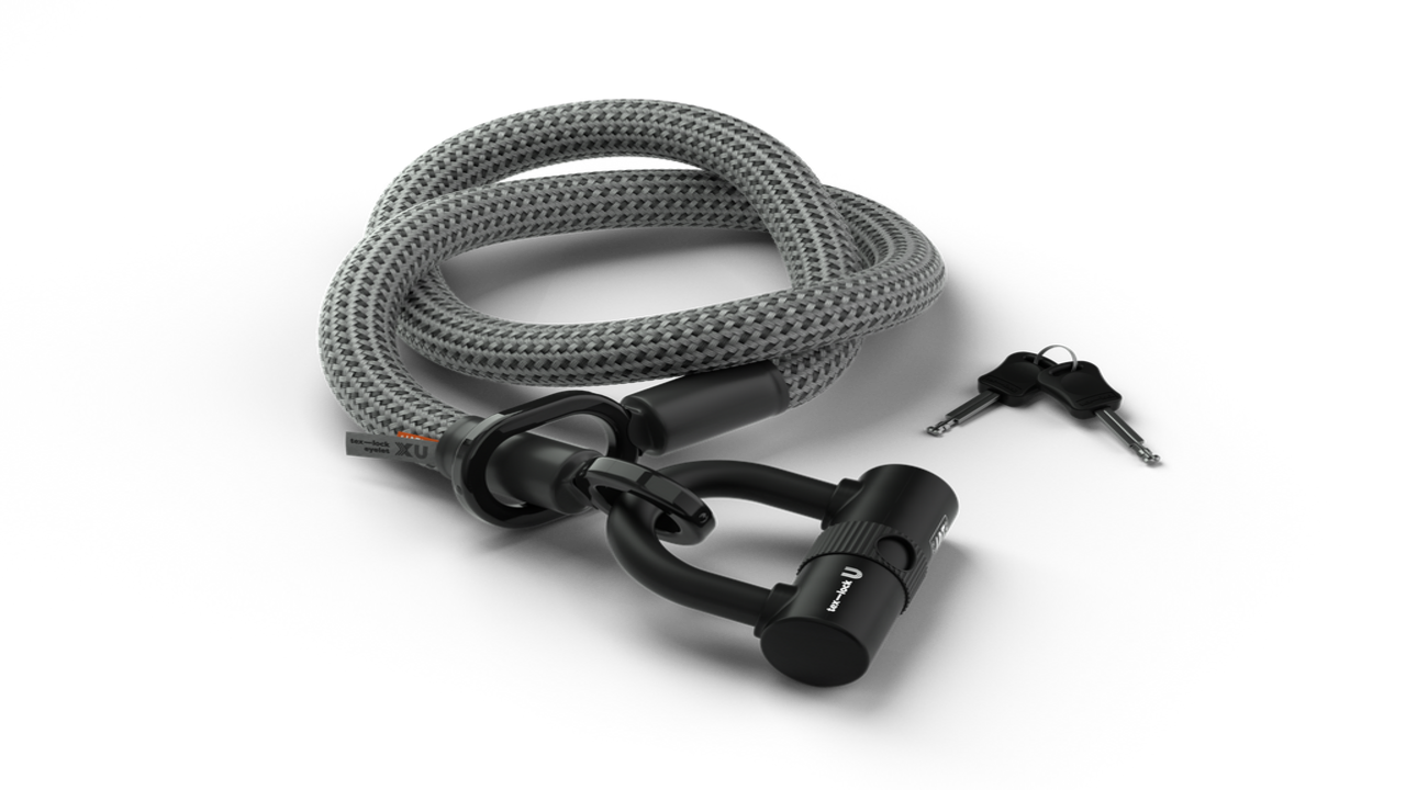 tex—lock eyelet (grau-schwarz, M